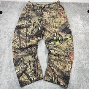Mossy Oak Camouflage Fleece Sweatpants Drawstring Camo Hunting Lounge Baggy XL